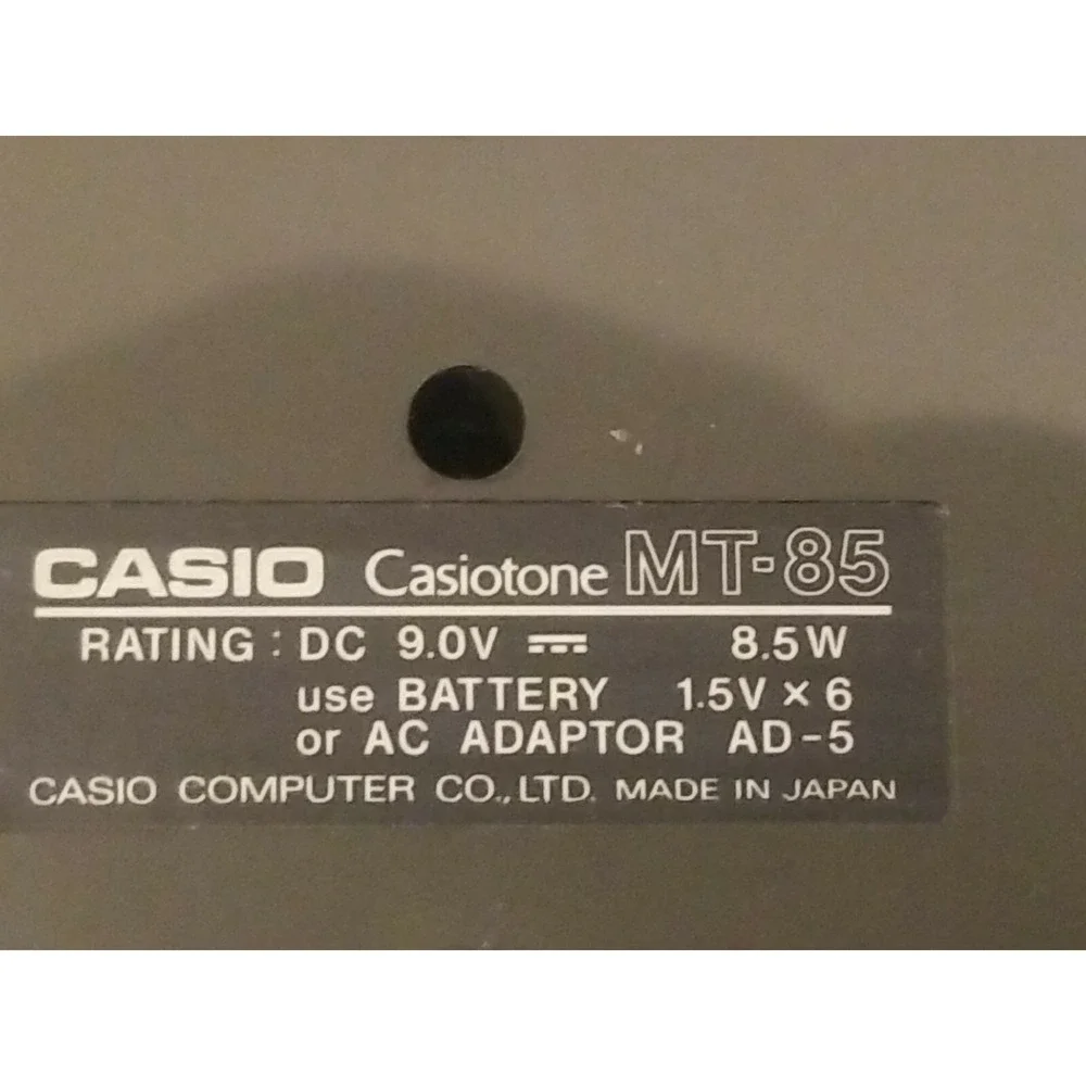 Vintage Casio Casiotone MT-85 Keyboard - Works